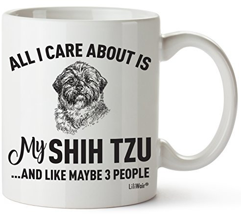Shih Tzu Mom Gifts Tasse für Damen Herren Vater Decor Lover Dekorationen Stuff I Love Tzus Kaffee Merchandise Zubehör Talking Art Apparel Funny Geburtstag Geschenk Home Supplies Produkt Hund Becher