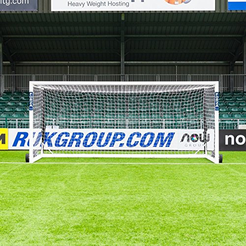 FORZA Alu110 freistehende Stadion Fußballtore – EIN Tor nur – Rädern Nicht enthalten – wählen Sie Ihre Größe aus (4,9m x 2,1m)