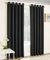 Enhanced Living Vogue Black 90 x 108 inch (229x274cm) Eyelet Thermal Noise Reducing Dim Out Curtains for Bedroom and Living Room