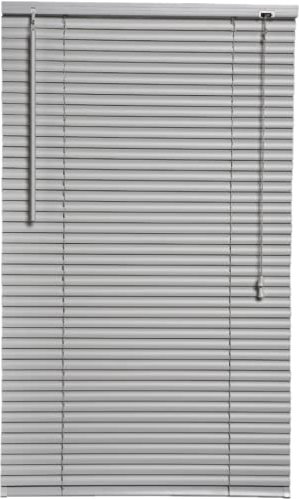 Silver/Grey PVC Venetian Blind Blinds Easy Fit Curtains Trimmable Fittings Windows Treatment Shutters Twist Open Close Pay only 1 Flat shipping £3.99 for multiple buying (Grey/Silver, 180 W x 150 L)