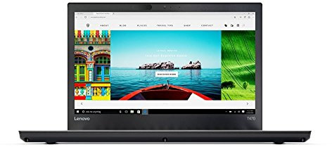 Lenovo ThinkPad T470 (20HD000LUK) 14-inch Full HD Laptop Intel Core i7-7600U / 2.8 GHz (3.9 GHz Turbo) Processor, 8GB RAM, 256GB SSD, Windows 10 Professional - Black (Renewed)