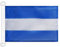 BANDERA NAUTICA PABELLÓN CIVIL NICARAGUA 45x30cm - Pabellón de conveniencia NICARAGÜENSE - PABELLÓN NACIONAL 30 x 45 cm anillos - AZ FLAG
