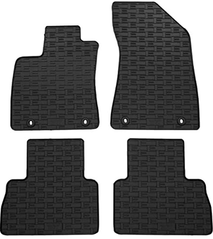 Gummimatten für MG ZS EV (Elektro) ab 10/2020 AZUGA | ca. 1 cm hoher Rand, rutschfest, wasserfest, Automatten, Gummi Fußmatten passgenau gegen Schmutz und Nässe, AZ10093400