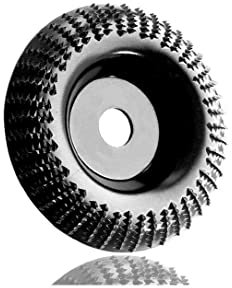 ZAYONG Holzschnitzscheibe(Ø 125 mm x 22 mm) Holz Schleifscheibe KettensägeScheibe,WolframcarbidHolzSchleifen,Schleifscheiben zum Formen, SchleifenundSchneiden,passend für 115 mm Winkelschleifer