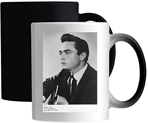 Money John playing guitar bill coin artist singer famous California movies Keramische magische Tasse Weiß