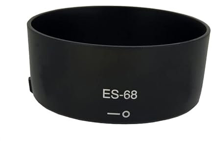 Braleto ES-68 Gegenlichtblende für Canon EF 50mm f/1.8 STM Objektiv Streulichtblende Kameraobjektiv-Zubehör schützt das Objektiv und verhindert Reflexion