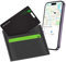 KeySmart SmartCard Wallet Tracker Card, Compatible with Apple Find My App, Rechargeable Thin GPS Item Finder for Luggage Tag, GPS Tracker Devices, Bluetooth Tracking with Key Chain Hole Black 1 Pack