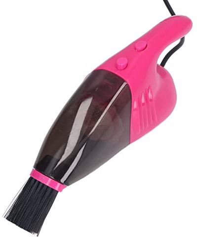 WOOXGEHM Mini Aspirateur Clavier, Mini Aspirateur Portable Multifonction à Nettoyage Rapide pour Machine à Coudre, Ordinateur Portable, Clavier Portable, Dissolvant de Débris de Bureau USB(Rose)