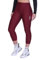 Damen 3/4 Gepolsterte Radleggings mit hoher Taille, atmungsaktive Fahrradshorts mit Taschen, rutschfest und schnelltrocknend - Cabernet, M