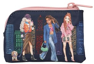 Depesche 12570 TOPModel City Girls - Kleine Tasche mit Model-Motiv und Skyline, Täschchen mit Reißverschluss