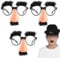 Zhixifan Halloween Fake Bart Brillen Fake Nasenbrille Lustige Gläser Augenbrauen Und Schnurrbart Dekorative Brille für Geburtstagsfeier Dekoration Maskerade Cosplay Requisiten Party 3 Stück—Schwarz