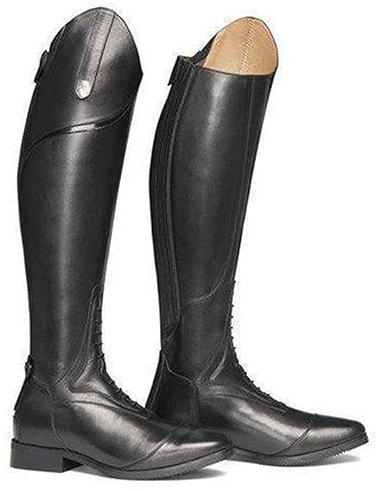 Stivali da equitazione Scarpe da equitazione Stivali lunghi stile western da uomo Stivali alti al ginocchio unisex Stivali da cavaliere di grandi dimensioni primavera autunno all'aperto,Nero,46 EU