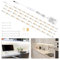 WOBSION Luce Led Sottopensile Cucina con Switch,2m Bianco Freddo Flessibile Autoadesiva Striscia di 4X50cm,1200LM,6000K Light per Scale,Armadio,Soggiorno