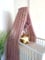 Baby Fancyroom Betthimmel für Babybett, Prinzessib Babywiege, Moskitonetz, Beistellbett Himmel, Babyzimmer Deko, Baldachin Kinderzimmer aus Premium Tüll Altrosa