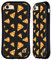 Head Case Designs Offizielle PLdesign Coole Lustige Pizzastücke Schwarz Ernährungsmuster Hybride Handyhülle Hülle Huelle kompatibel mit Apple iPhone 7/8 / SE 2020 & 2022