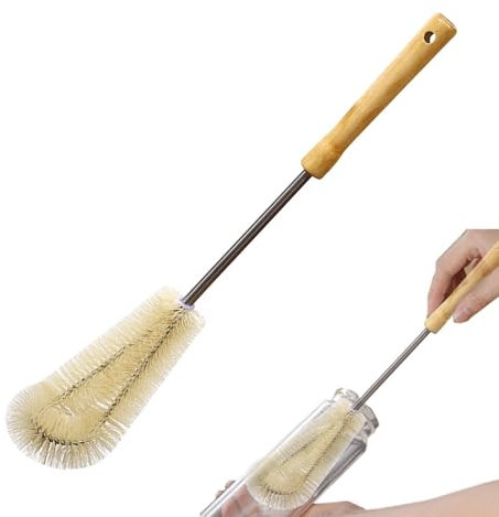 Spazzola per tazza | Spazzola per biberon con testa a forma di L, spazzola per la pulizia della bottiglia a 360 gradi, detergente per bottiglie per bicchieri da vino, tazze d'acqua, teiere,