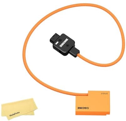 ZGCINE DT-LPE17 D-Tap to LP-E17 Dummy Battery Cable for Canon EOS RP R50 R10 M3 M5 M10 M50 M100 M6 Mark II Rebel T6i T6s T7i SL2-Length:60cm