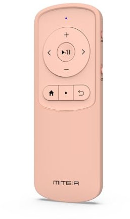 Bluetooth Remote Control Page Turner Clicker for Boox, e-Reader, TikTok Scrolling, YouTube Shorts, Reels, Camera, for iOS iPad iPhone, Android Galaxy Phone Tablet (Pink)