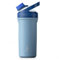 Ideus Shaker Protein Trinkflasche 710ml (24oz)，Doppelwandig Edelstahl Sportflasche mit Mischkugel, Metall Eiweiß Flasche mit Mischkugel, BPA frei, auslaufsicher Schraubverschluss (Morgenblau)