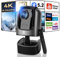 Mini Projector, Podazz Portable Projector 4K Supported 12000 Lumen 5G WiFi 6 Bluetooth Home Projector 1080P Full HD Smart Outdoor Video for TV Stick/IOS/Android/HDMI/USB, E-Focus, Black
