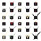 30Pcs Short Spindle Quartz Clock Movement Silent Quartz Clock Mechanism Kit Hands,Motor Mechanism Quartz Clock Motor Wall Clock Movement Kit for Repair Replacement DIY Wall Clock Garden Clocks Cross