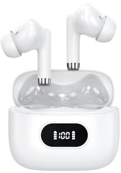 be tunes In-Ear Kopfhörer PRO BT-14 | 5.3 Bluetooth In-Ear Kopfhörer mit HiFi Stereo & Tiefer Bass | Weiß