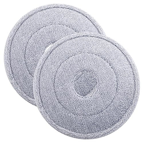 Mipcase 2Pezzi Ricambio per Mop Rotante Rotonda Microfibra Accessori per Compatibile con Robot Lavapavimenti e Mop Classici