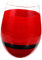 Cabilock Taza de Vidrio Creativa para Jugos de Navidad Vaso Rojo Chubby para Fiestas y Decoración de Navidad para y Uso Bares y Restaurantes