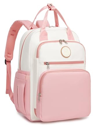 Miss Lulu Großer Wickelrucksack für Mama und Papa, wasserabweisend | 16 Taschen, SBS-Reißverschlüsse, Trolley-Gurt und Kinderwagenbefestigung– für Reisen, Krankenhaus und den Babyalltag