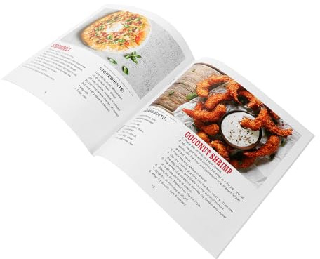 DECHOUS Livre de Recettes pour Friteuse à Air Chaud Compatible Toutes Marques Papier, Guide Cuisine Pratique pour Cuisiner Facilement la Friteuse