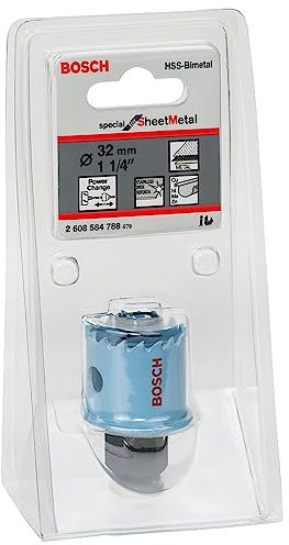 Bosch Professional 1x Sega a Tazza Special for Sheet Metal (per lamiere di acciaio inossidabile, lamiere di acciaio, Ø 32 mm, Accessori per Foratrice)