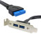 chenyang CY Basso Profilo 80mm USB 3.0 Femmina Pannello Posteriore a Scheda Madre Cavo Maschio a 20 Pin con Staffa PCI 50cm