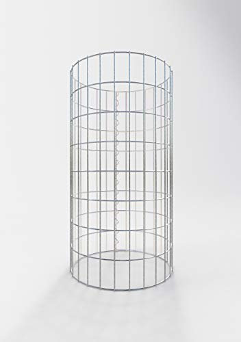 GABIONENSÄULE env. 42 cm-Hauteur : 80 cm, Largeur de Maille 5 gabione Colonne x 10 cm