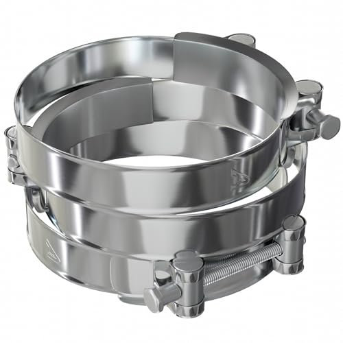 3 Pack - 80mm > 85mm Stainless Steel T-Bolt Hose Clamps Turbo Intake Intercooler Clips