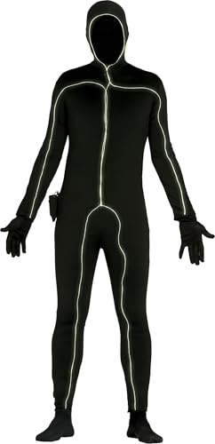 FIESTAS GUIRCA, S.L. Zweite-Haut-Kostüm mit Licht für Herren M/L