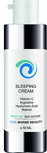 Bleumarine Bretania - Anti-Falten Nachtcreme 50ml | Hyaluronsäure, Argireline, Vitamin C | Lifting & Faltenfüller | Reduziert Augenfältchen, Schwellungen, dunkle Flecken & Aknenarben