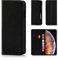 32nd Klassische Series - Lederhülle Case Cover für Apple iPhone XS Max, Echtleder Hülle Entwurf gemacht Mit Kartensteckplatz, Magnetisch und Standfuß - Schwarz