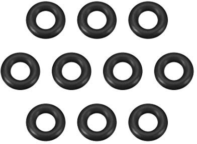 sourcing map 10 Stück O Ring Dichtung 5 mm x 11 mm x 3 mm Metrische Nitrilkautschuk Dichtungsringe Gummi für Sahnespender Pumpe Schnellkupplung Umfülladapter Uhrendichtungen