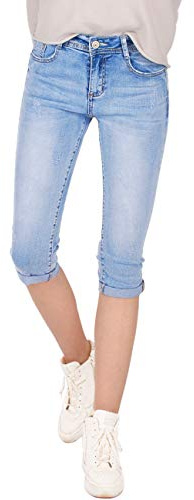 Fraternel Pantalon Jeans Femme Capri