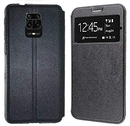 Todobarato24h Funda Compatible con Xiaomi Redmi Note 9S / 9 Pro (6.67) Negra Libro Ventana