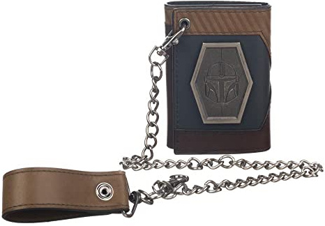 Bioworld The Mandalorian Chain Wallet with Metal Shield