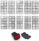 PULABO Kit de estampado de uñas – 1 placa de estampado + 1 sello + 1 raspador – adecuado para profesionales y principiantes – Tamaño de la plantilla: 11,9 cm x 5,8 cm