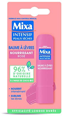 Mixa Baume à Lèvres Nourrissant Rosé, 1 Unité (Lot de 1)