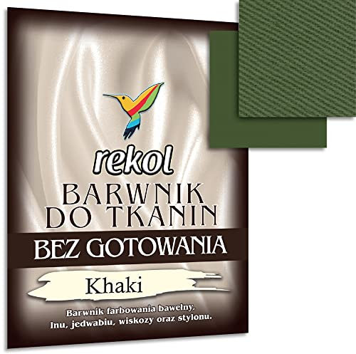 Wohnkult 15 g Textilfarbe ohne Kochen Stofffarbe Färben Nachfärben 16 Auswahl (Khaki)