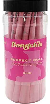 BONGCHIE 50 konisch vorgedrehte Hülsen - King Size 109 mm - inklusive Stopfstäbchen - Perfectroll pink