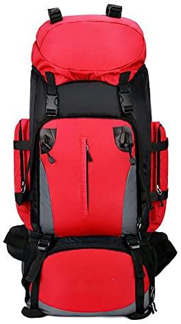 LUMoony 90L Trekkingrucksack Wanderrucksack Herren Damen Reiserucksack Wanderrucksack Reiserucksack Wasserdicht Reiserucksack Handgepäck Große Kapazität für Outdoor Reisen Camping Trekking