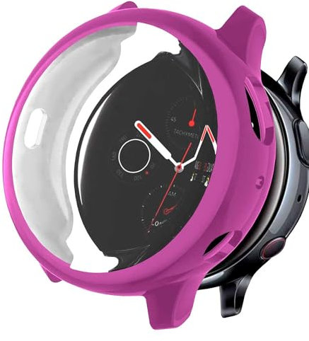 OcioDual Custodia Protettiva in TPU Colore Viola, Compatibile con gli Smartwatch Samsung Galaxy Watch Active 2 (40mm), Cover Protettiva Antiurto e Antigraffio