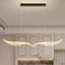 Bellastein Pendelleuchte LED Hängelampe Gold, Moderne 54W Esstischla Deckenleuchte mit Fernbedienung, Höhenverstellbar Hängeleuchte, Geeignet für Wohnzimmer, Küche und Büro L120CM
