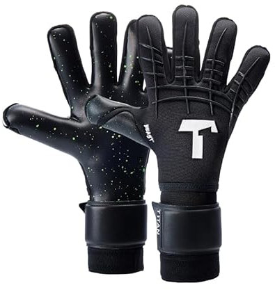 T1TAN Black Beast 3.0 (FP) - Torwarthandschuhe mit Fingerschutz - Fußballhandschuhe für Jugendliche & Erwachsene, Unisex - Größe 8