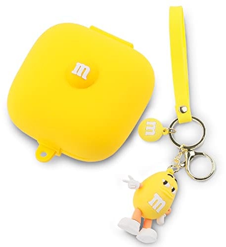 Fit Designed for Powerbeats Pro Earbuds, Suublg Cartoon Silicone Case Protective Cover with Cute Doll Keychain Full Body Anti-Lost Lanyard for Powerbeats Pro Wireless Headphones
